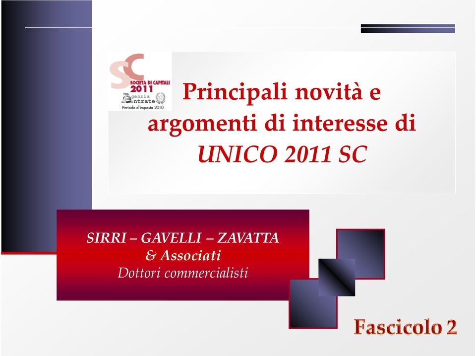 UNICO 2011 SC SIRRI GAVELLI