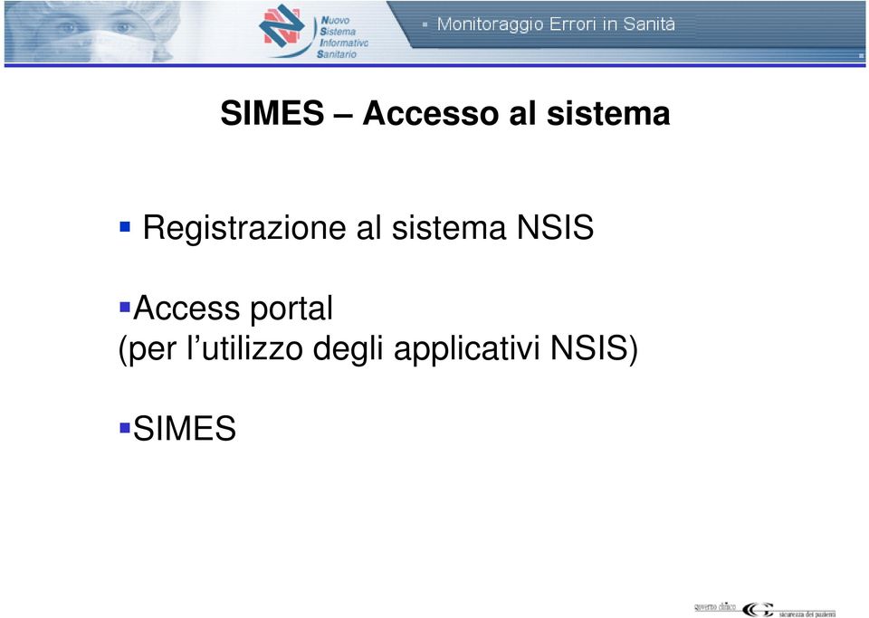 NSIS Access portal (per l