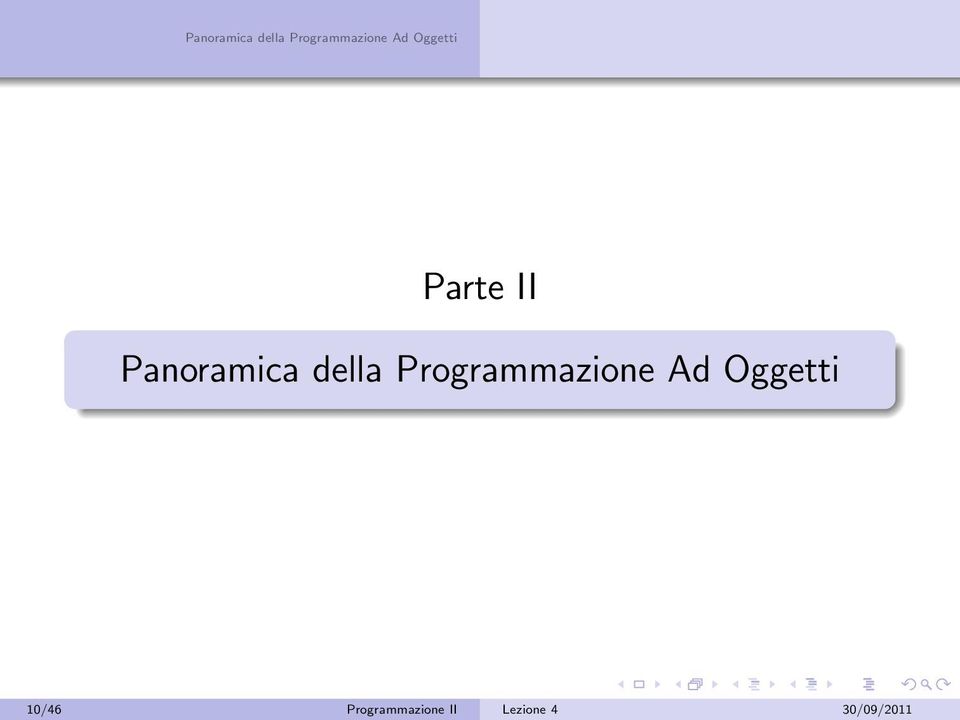 Programmazione II Lezione 4