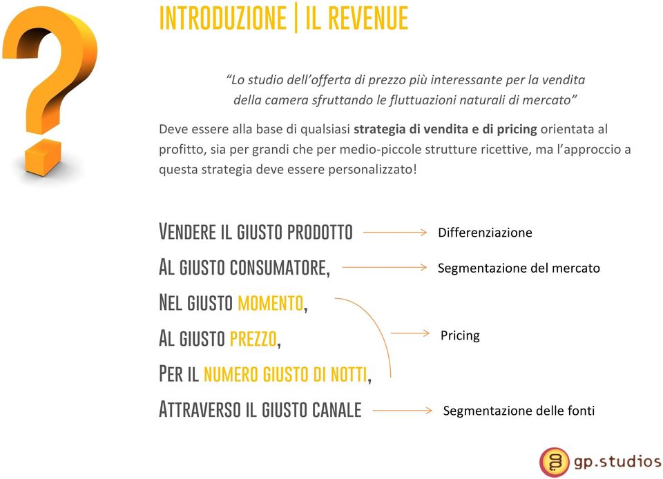 strutture ricettive, ma l approccio a questa strategia deve essere personalizzato!