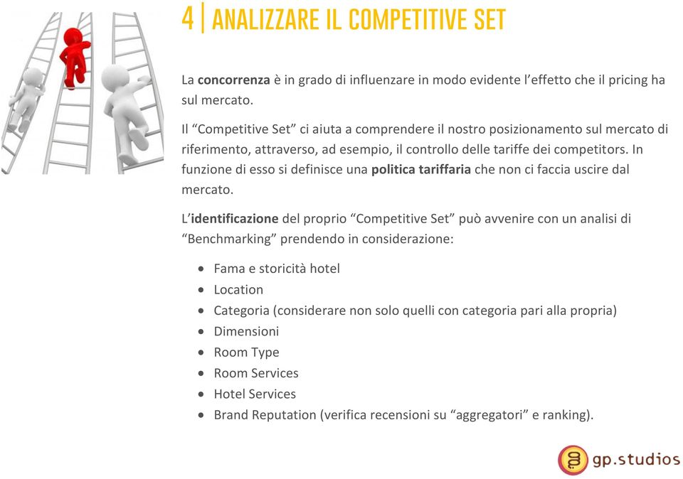 In funzione di esso si definisce una politica tariffaria che non ci faccia uscire dal mercato.