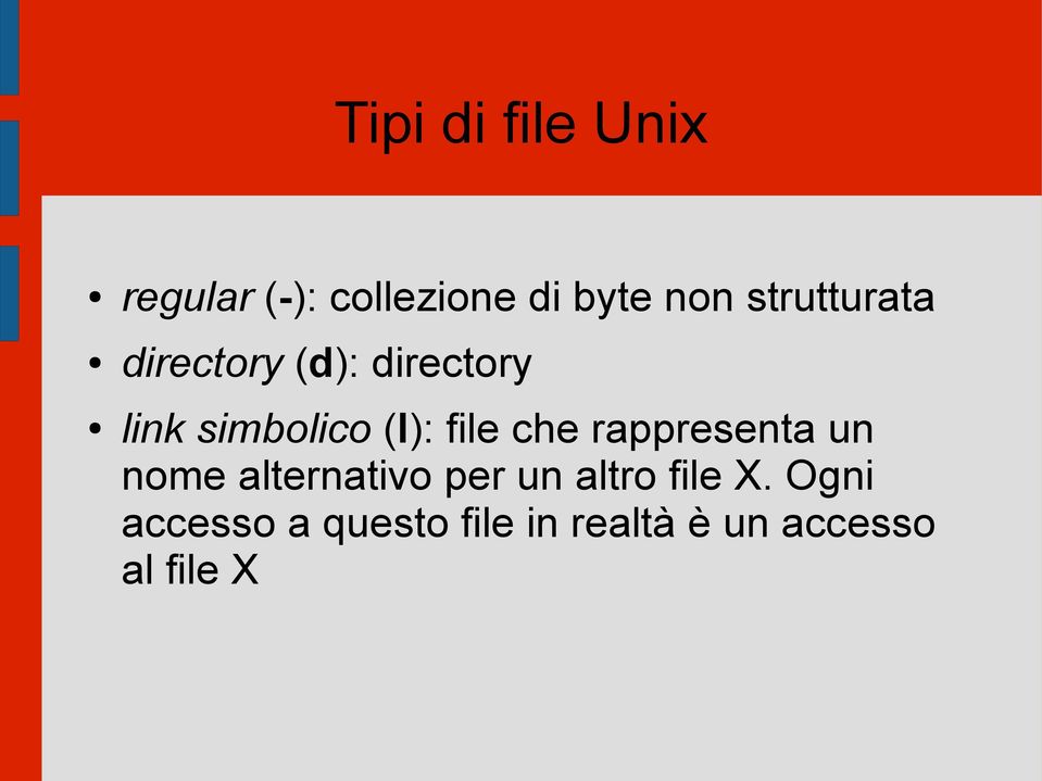 file che rappresenta un nome alternativo per un altro