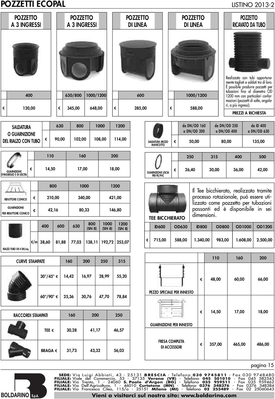 PRZZI A RICHISTA SALDATURA O GUARNIZION DL RIALZO CON TUBO 0 0 0,00 2,00 8,00 4,00 SALDATURA MZZO MANICOTTO da OD a OD da OD a OD 0 da ID 0 a OD 0,00,00 35,00 35 0 0 GUARNIZION D INGRSSO DI USCITA 4,