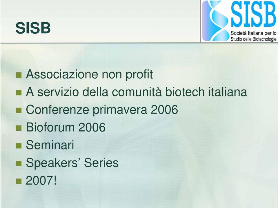 italiana Conferenze primavera 2006