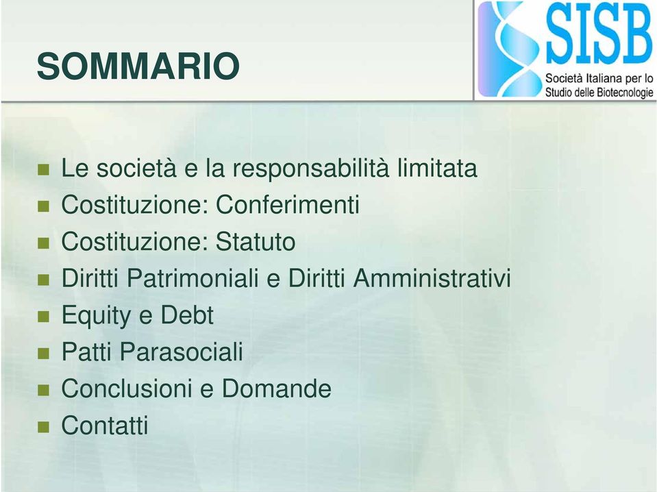 Diritti Patrimoniali e Diritti Amministrativi