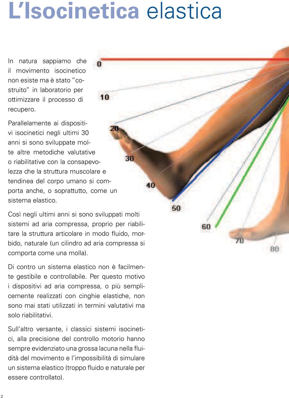 corpo umano si comporta anche, o soprattutto, come un sistema elastico.