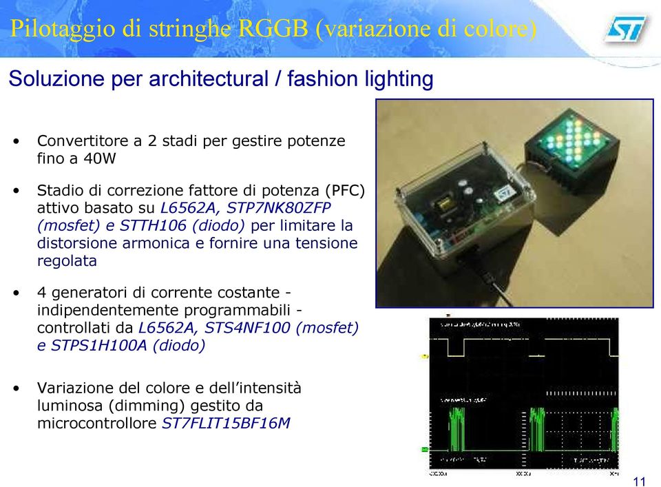 distorsione armonica e fornire una tensione regolata 4 generatori di corrente costante - indipendentemente programmabili - controllati da