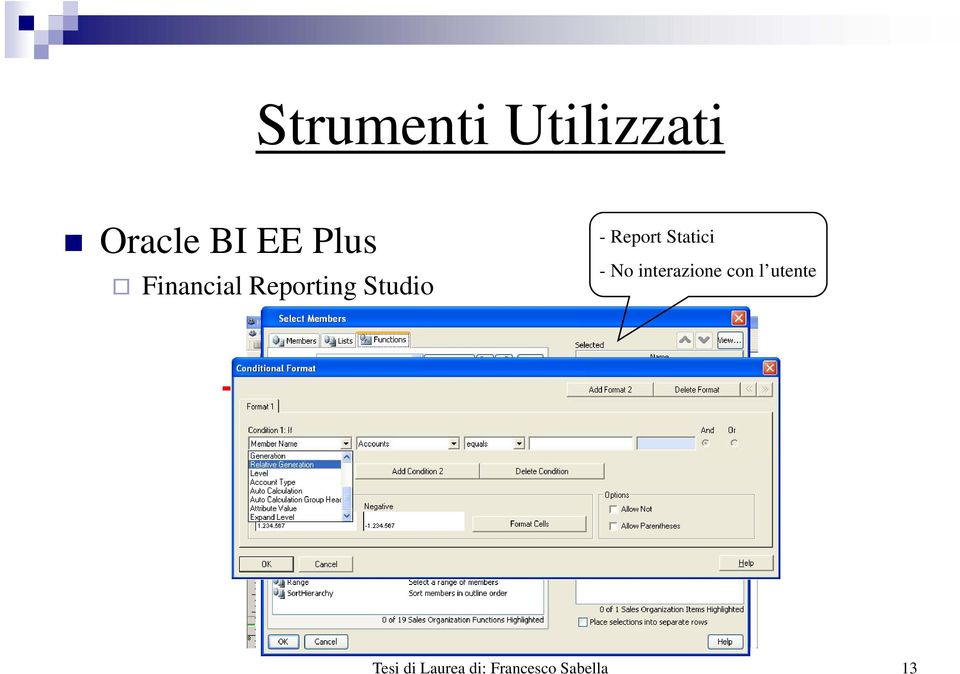 Report Statici - No interazione con l