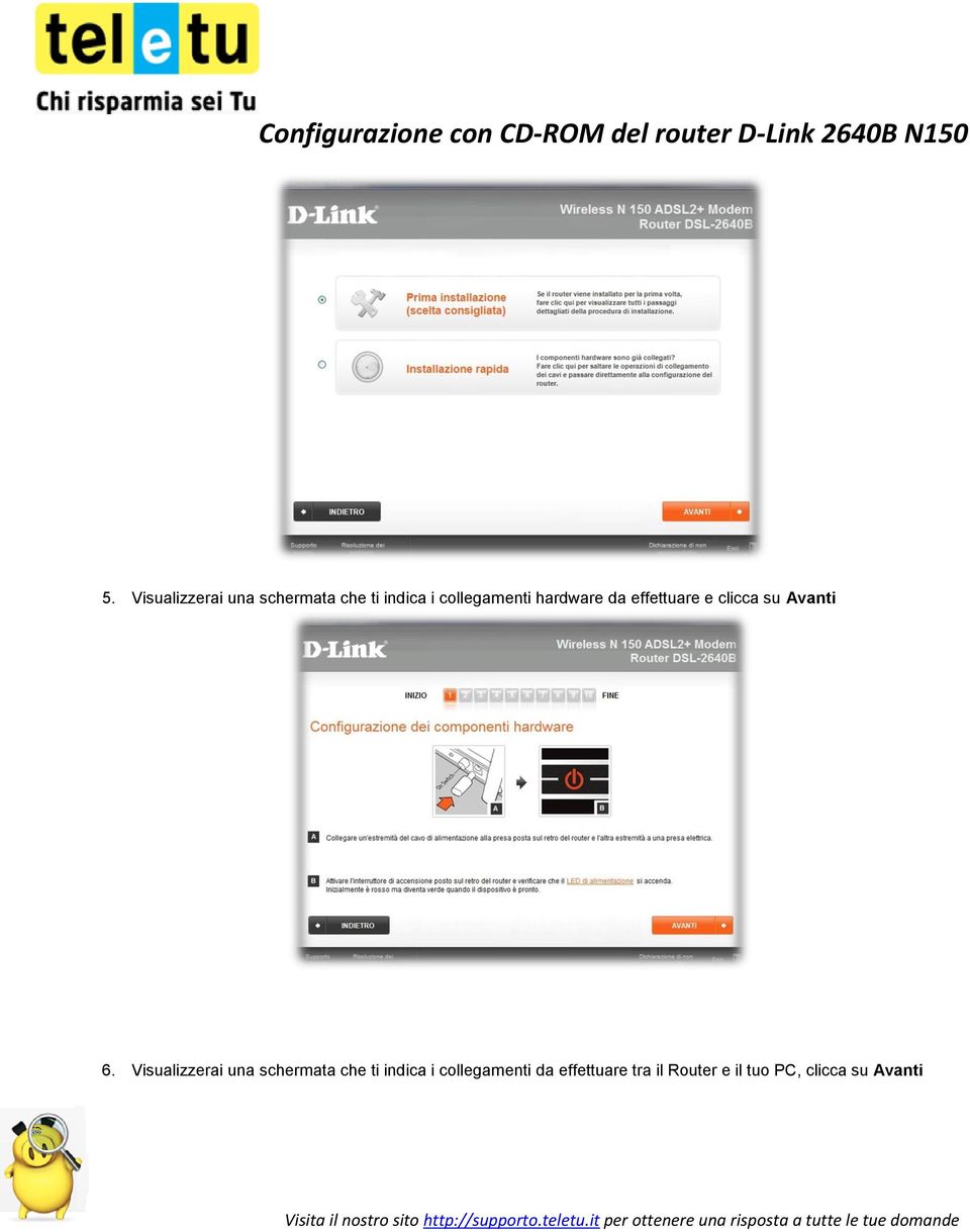 6. Visualizzerai una schermata che ti indica i