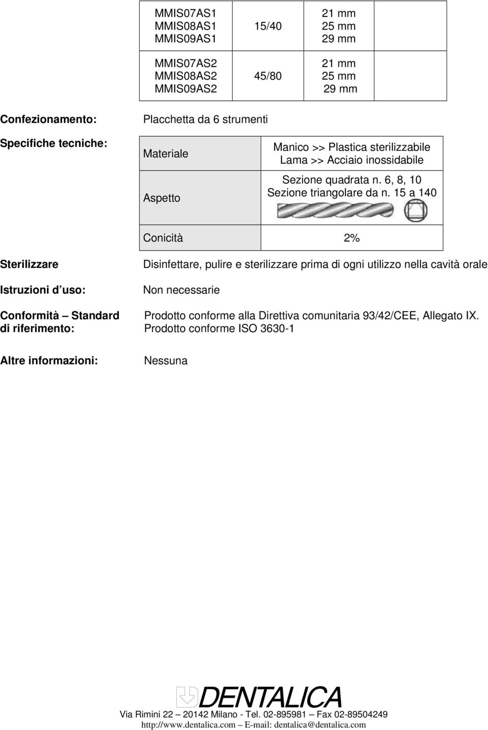 a 140 Sterilizzare Disinfettare, pulire e sterilizzare prima di