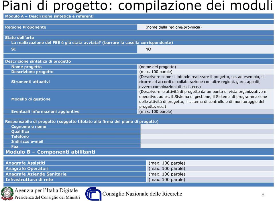 progetto) (Descrivere come si intende realizzare il progetto, se, ad esempio, si ricorre ad accordi di collaborazione con altre regioni, gare, appalti, ovvero combinazioni di essi, ecc.