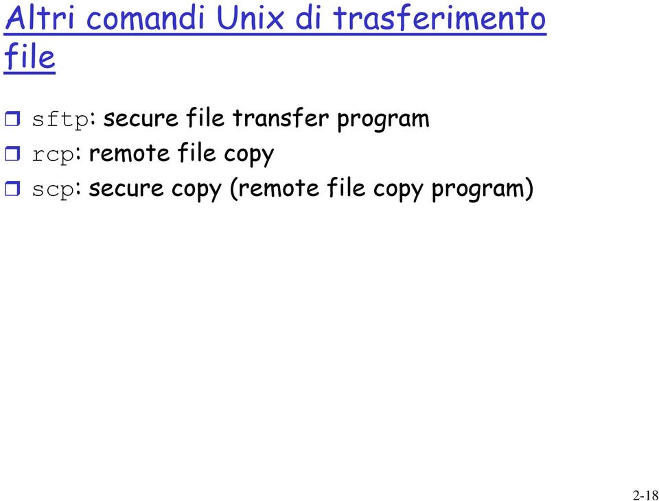 program rcp: remote file copy scp: