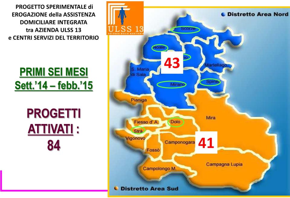 ULSS 13 e CENTRI SERVIZI DEL TERRITORIO PRIMI