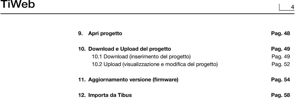 1 Download (inserimento del progetto) Pag. 49 10.