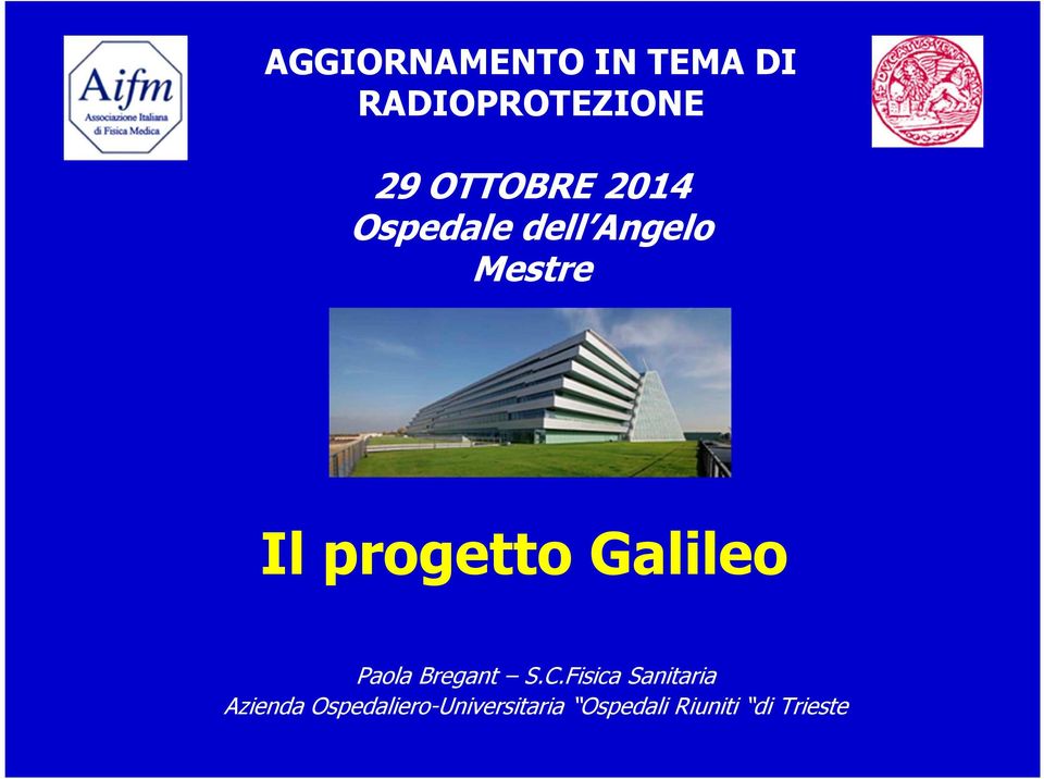 progetto Galileo Paola Bregant S.C.