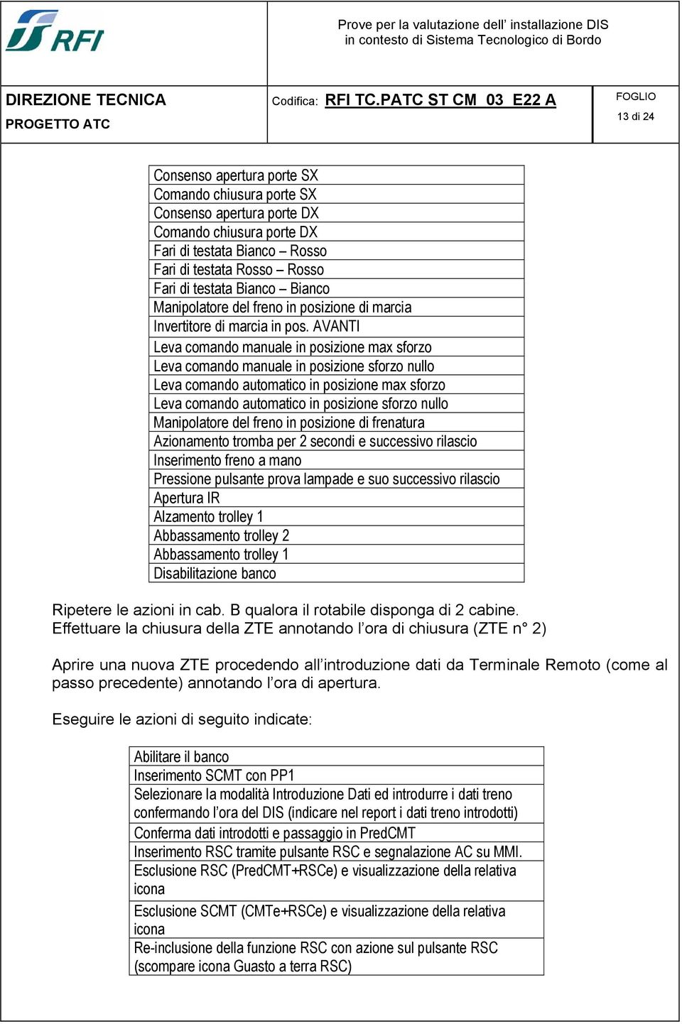 AVANTI Leva comando manuale in posizione max sforzo Leva comando manuale in posizione sforzo nullo Leva comando automatico in posizione max sforzo Leva comando automatico in posizione sforzo nullo