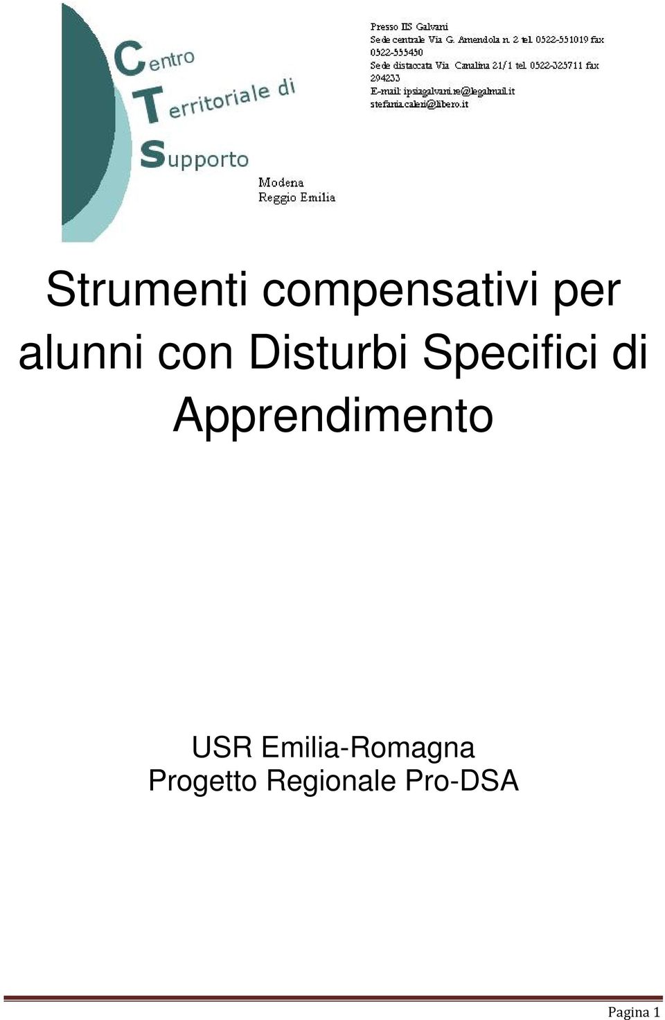 di Apprendimento USR