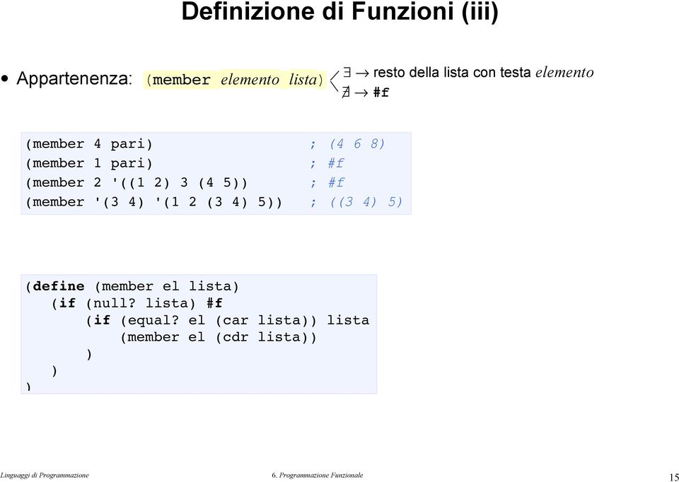 2 '((1 2 3 (4 5 ; #f (member '(3 4 '(1 2 (3 4 5 ; ((3 4 5 (define (member el