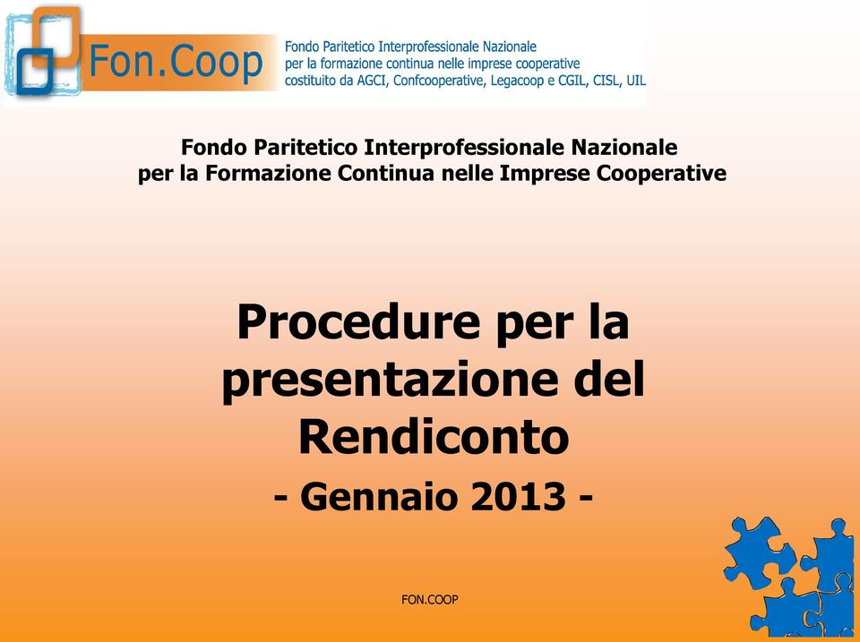 Imprese Cooperative Procedure per la