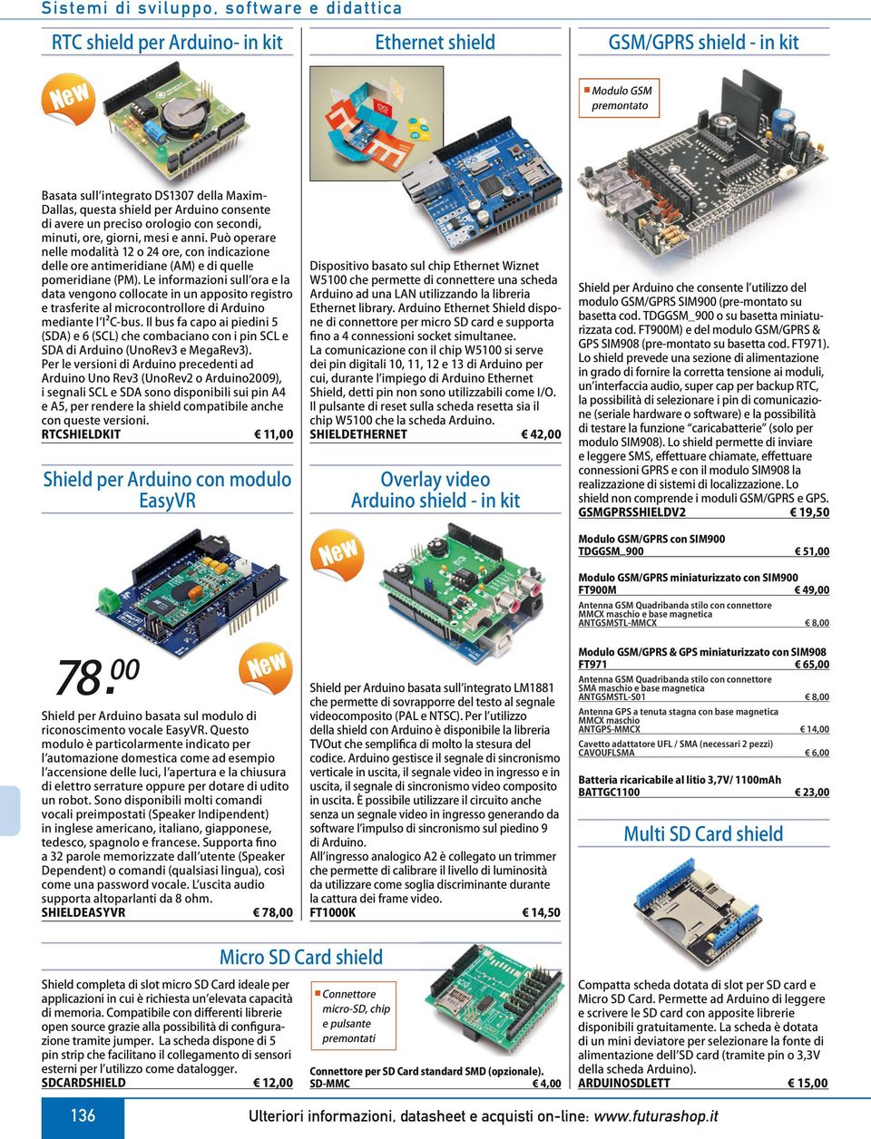 informazioni, datasheet e