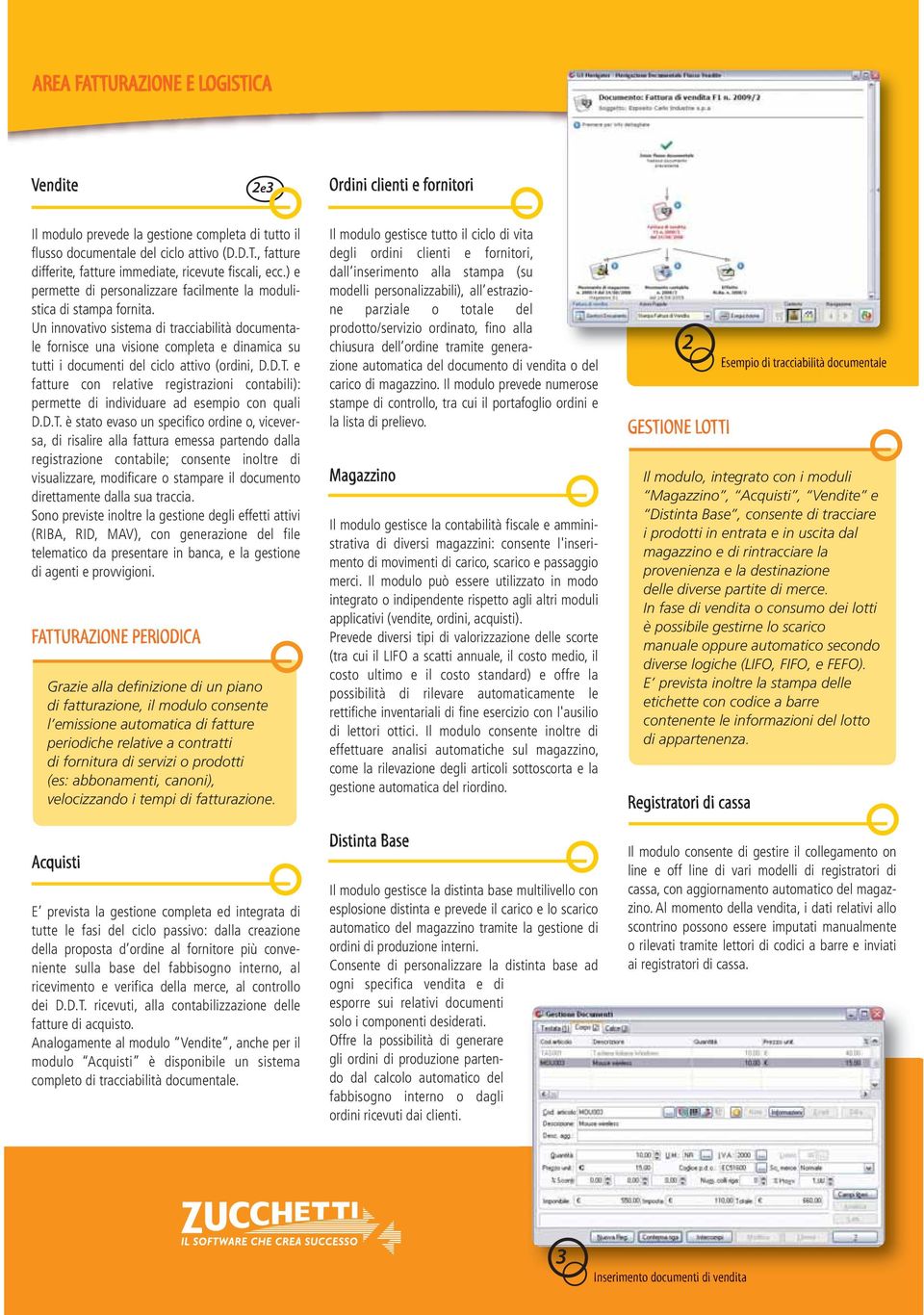 Un innovativo sistema di tracciabilità documentale fornisce una visione completa e dinamica su tutti i documenti del ciclo attivo (ordini, D.D.T.