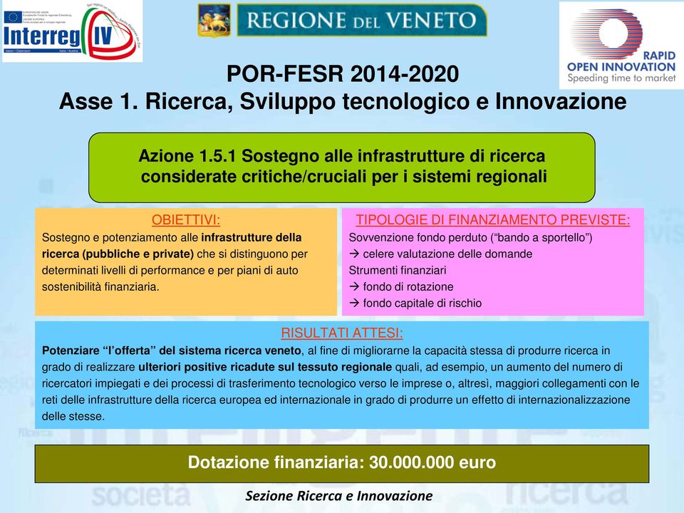 distinguono per determinati livelli di performance e per piani di auto sostenibilità finanziaria.