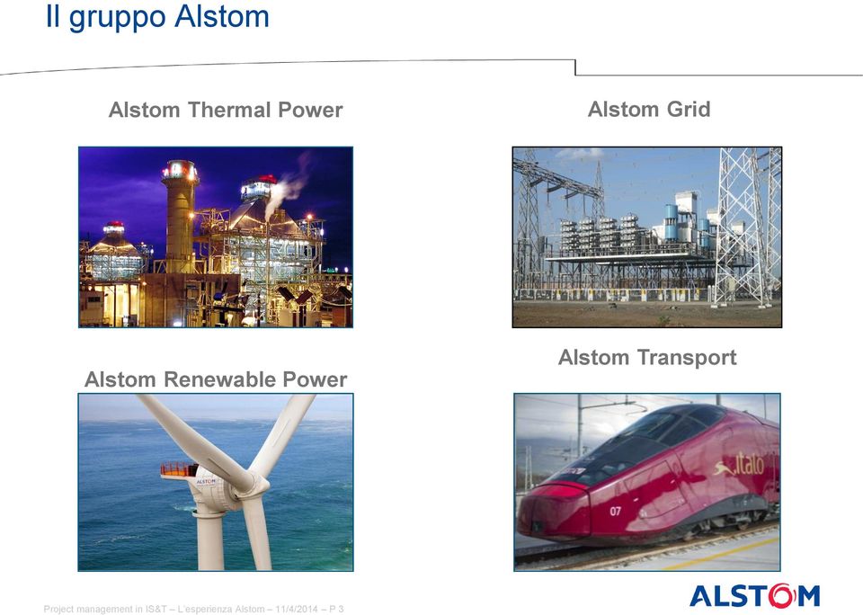 Alstom Transport Project management