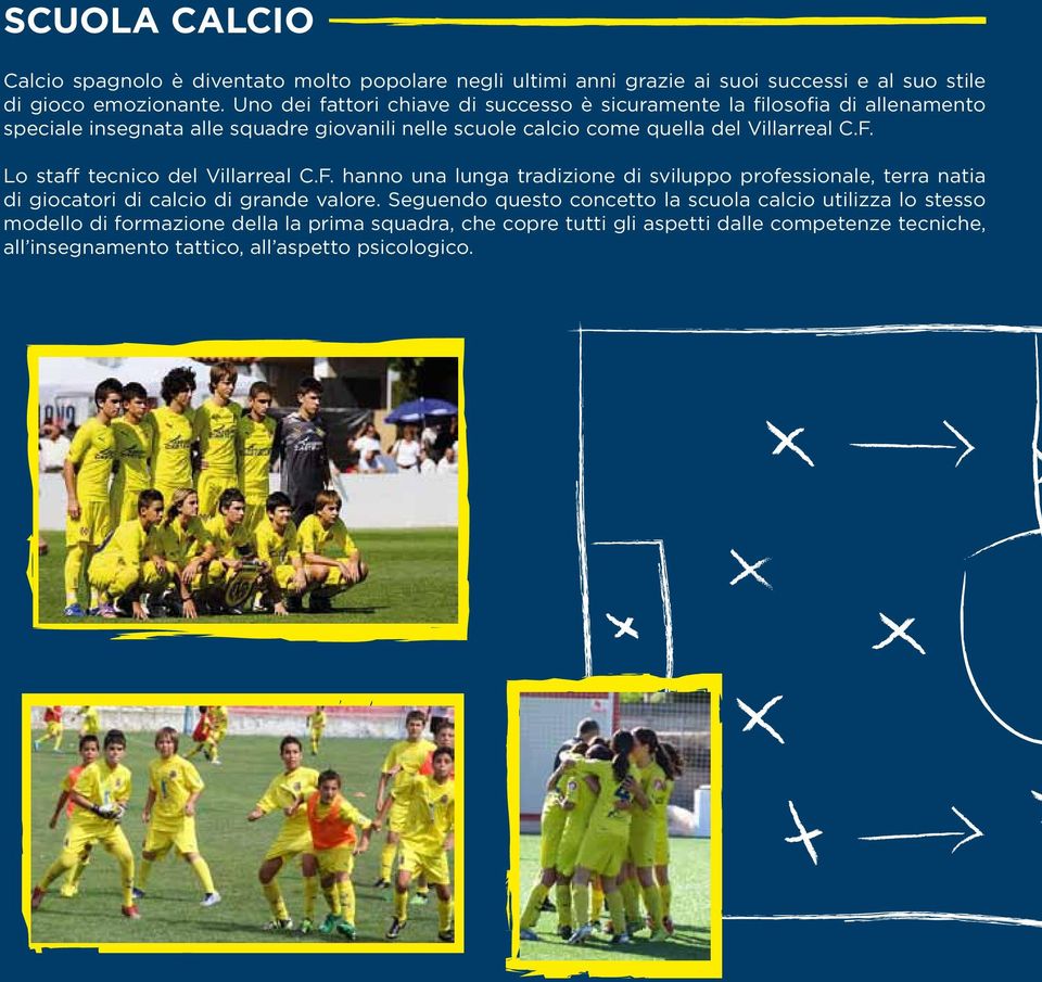 C.F. Lo staff tecnico del Villarreal C.F. hanno una lunga tradizione di sviluppo professionale, terra natia di giocatori di calcio di grande valore.