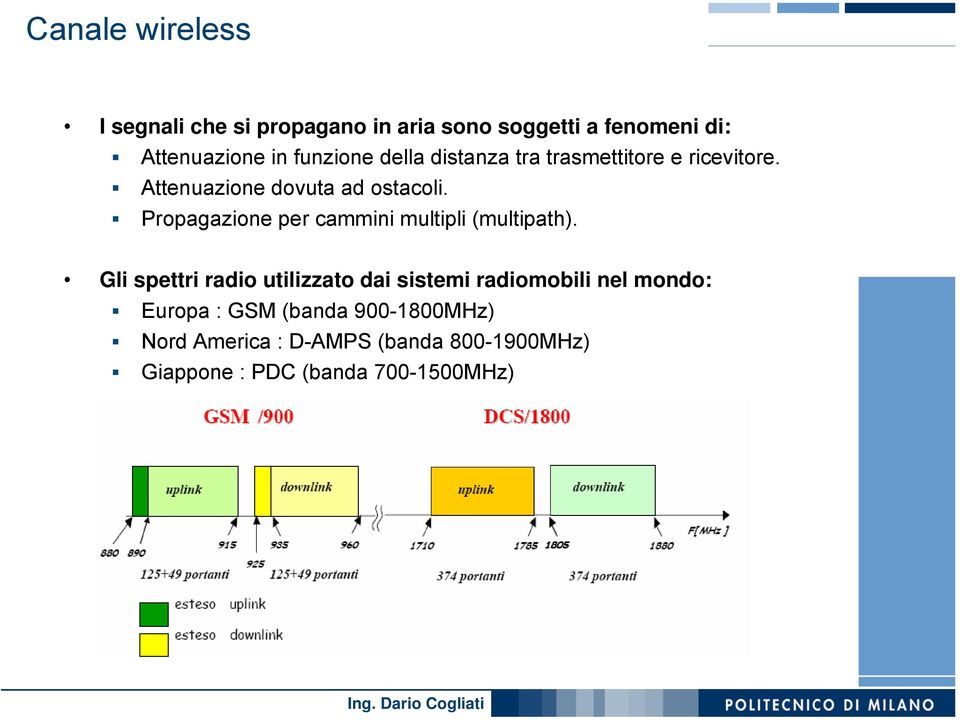 Propagazione per cammini multipli (multipath).