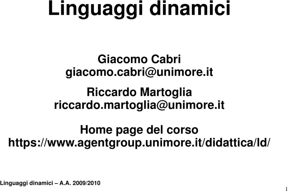 it Riccardo Martoglia riccardo.