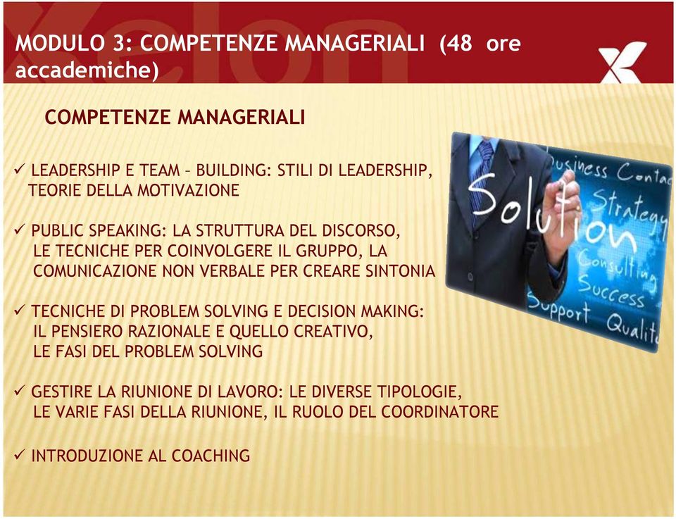 PUBLIC SPEAKING: LA STRUTTURA DEL DISCORSO, LE TECNICHE PER COINVOLGERE IL GRUPPO, LA COMUNICAZIONE NON VERBALE PER CREARE SINTONIA