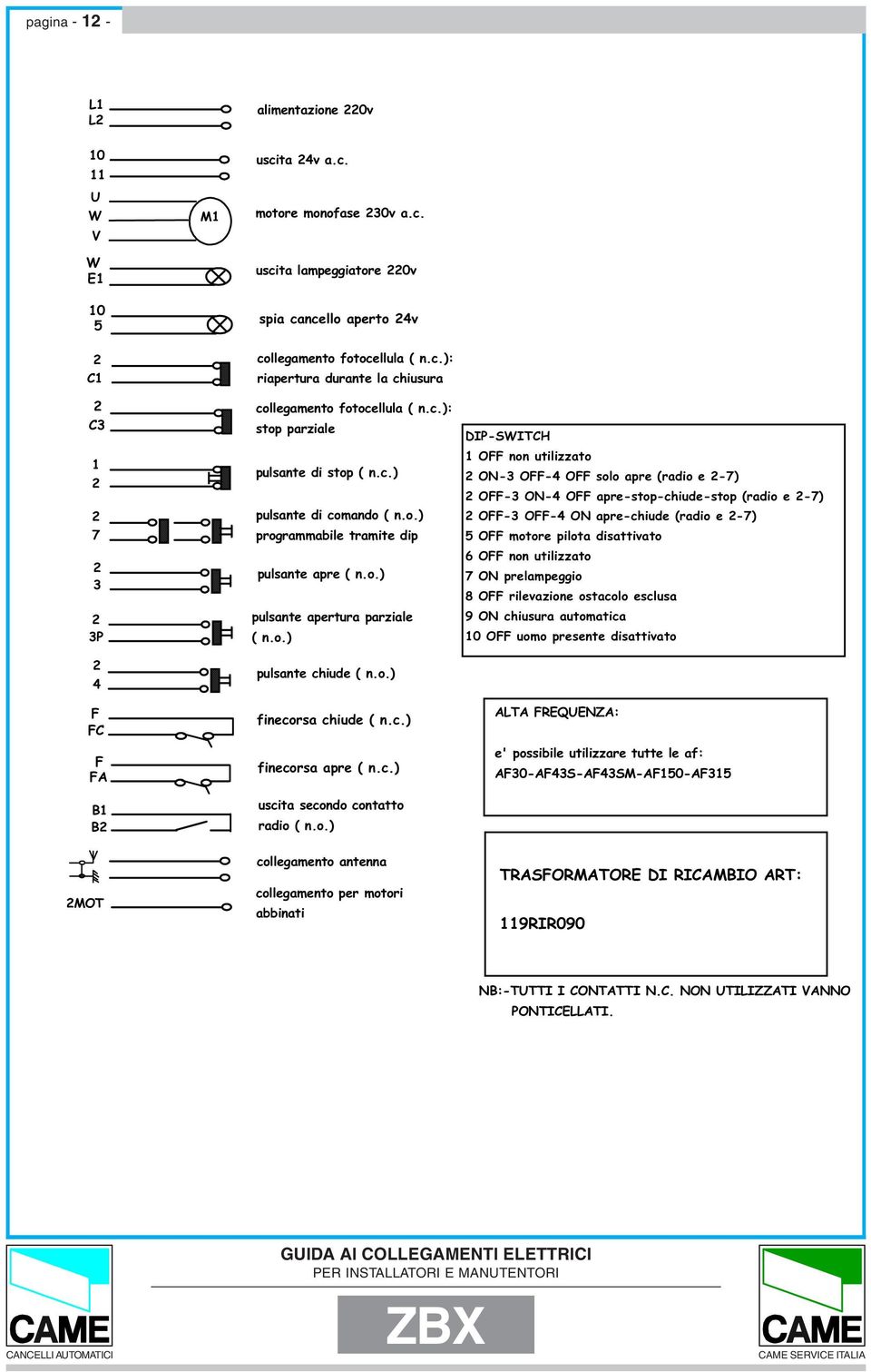 M motore monofase 0v a.c.