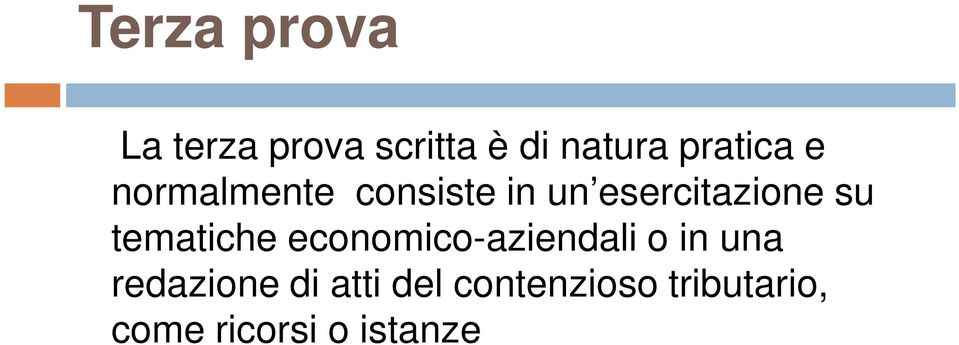 su tematiche economico-aziendali o in una redazione