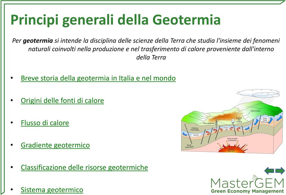 proveniente dall'interno della Terra Breve storia della geotermia in Italia e nel mondo Origini delle