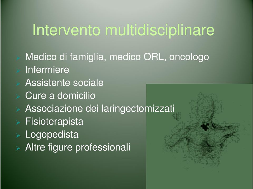 Cure a domicilio Associazione dei laringectomizzati