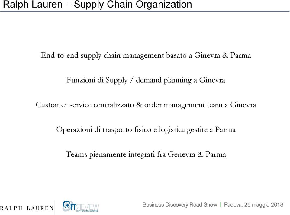 Customer service centralizzato & order management team a Ginevra Operazioni di