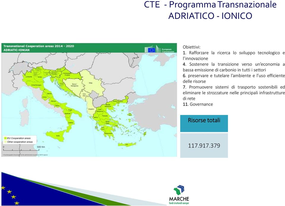 Sostenere la transizione verso un economia a bassa emissione di carbonio in tutti i settori 6.