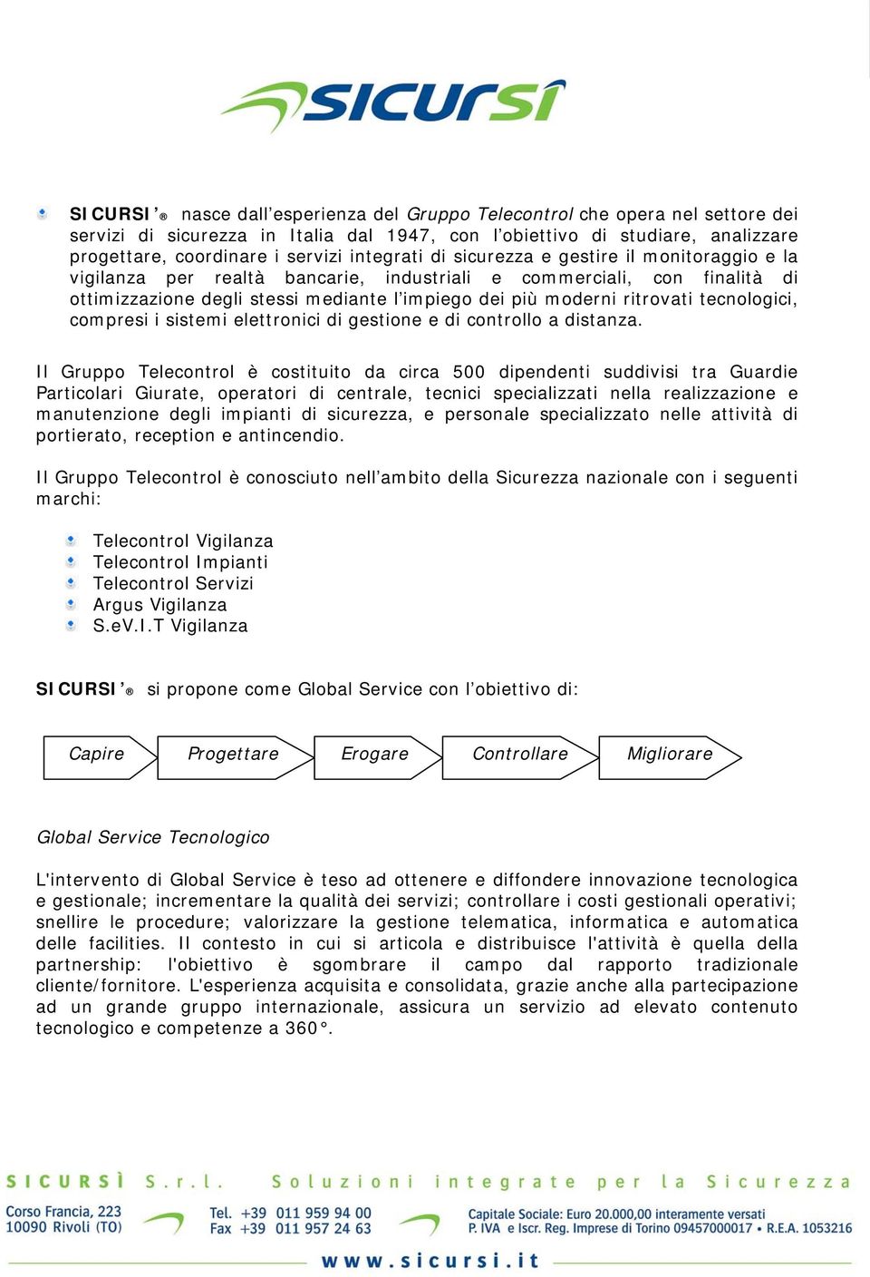 ritrovati tecnologici, compresi i sistemi elettronici di gestione e di controllo a distanza.