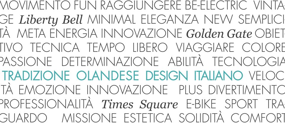 DETERMINAZIONE ABILITÀ TECNOLOGIA TRADIZIONE OLANDESE DESIGN ITALIANO VELOCI TÀ EMOZIONE