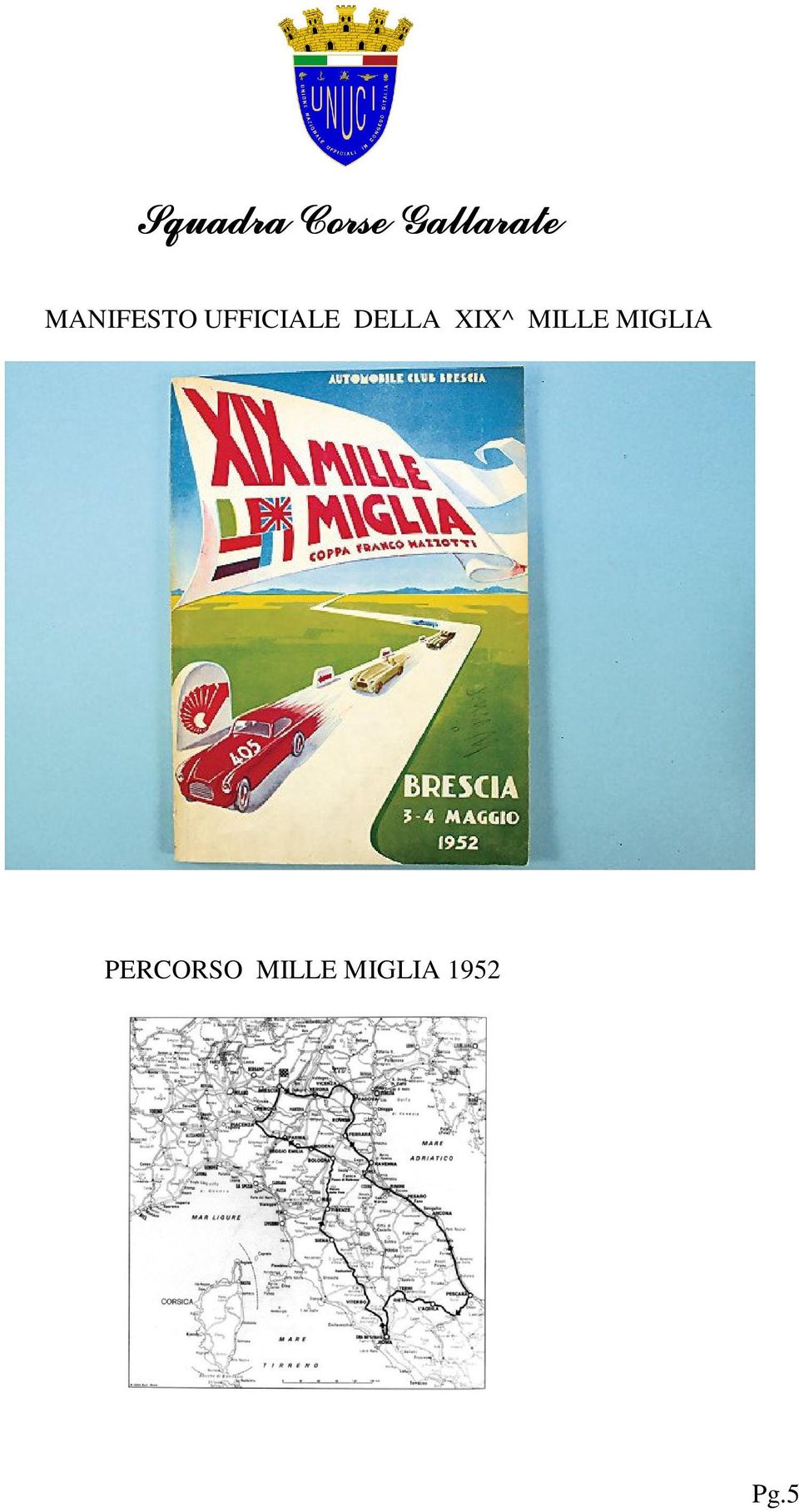 XIX^ MILLE MIGLIA