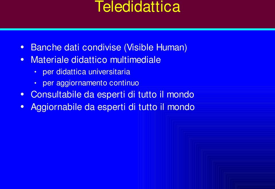 universitaria per aggiornamento continuo Consultabile