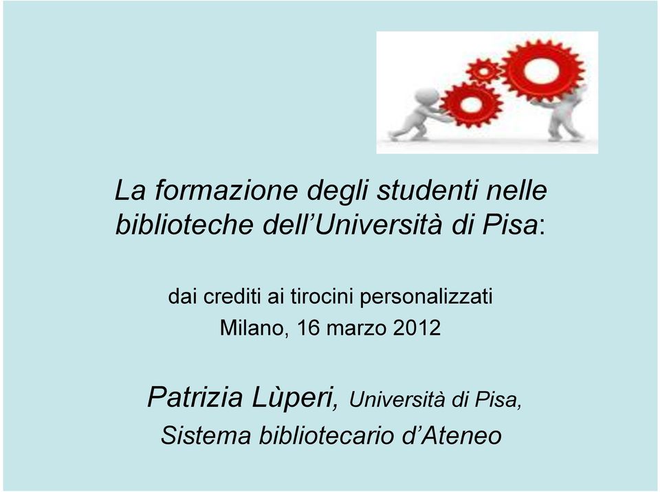 personalizzati Milano, 16 marzo 2012 Patrizia