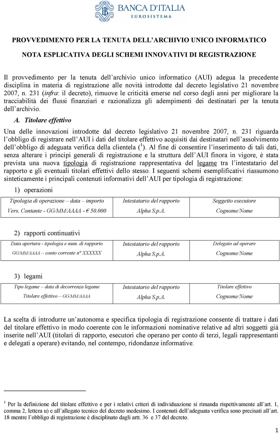 231 (infra: il decreto), rimuove le criticità emerse nel corso degli anni per migliorare la tracciabilità dei flussi finanziari e razionalizza gli adempimenti dei destinatari per la tenuta dell