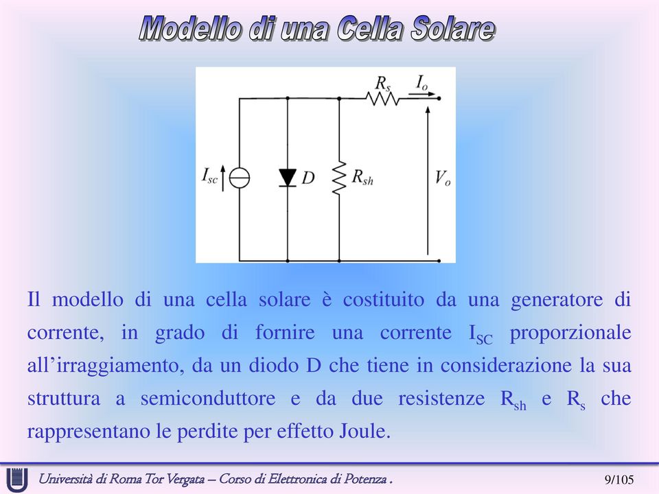 diodo D che tiene in considerazione la sua struttura a semiconduttore e da