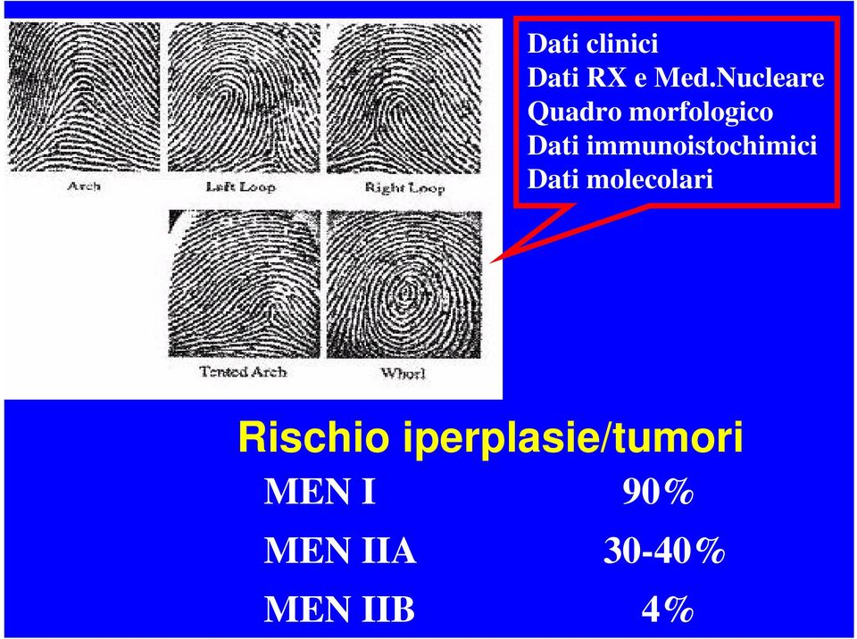 immunoistochimici Dati molecolari