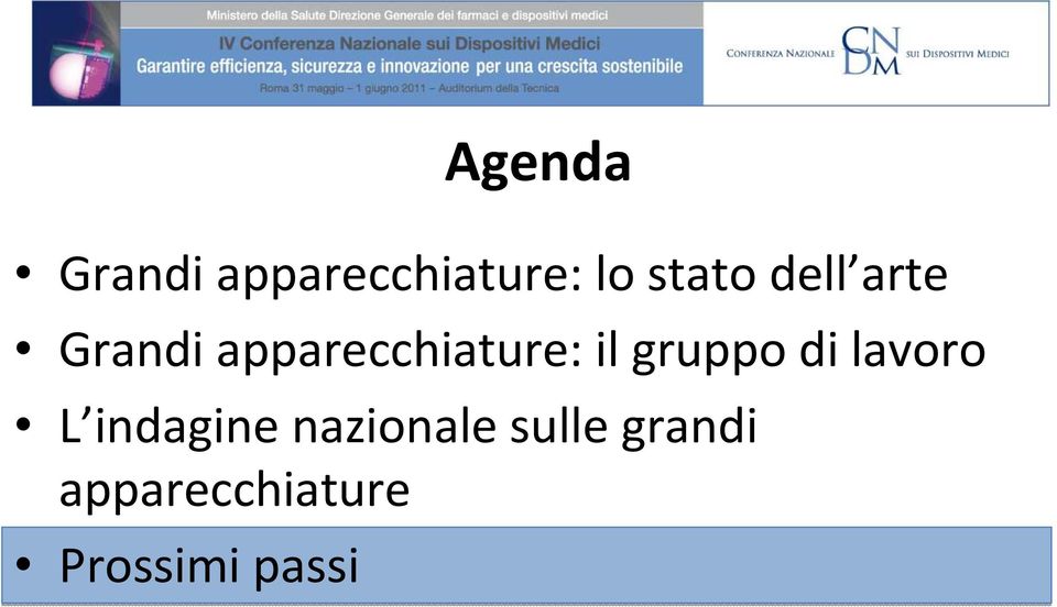 gruppo di lavoro L indagine nazionale