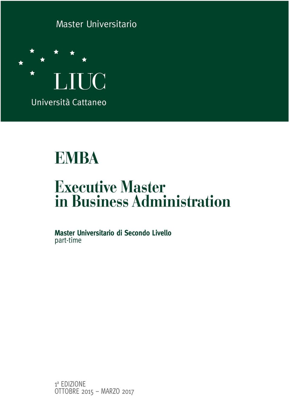 Master Universitario di Secondo