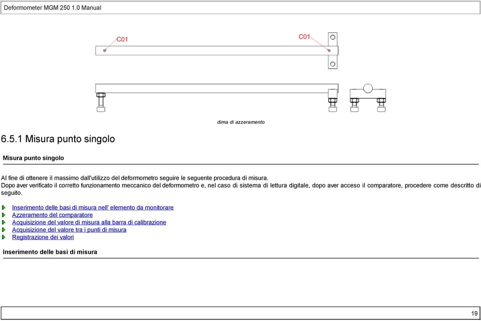 Dp aver verificat il crrett funzinament meccanic del defrmmetr e, nel cas di sistema di lettura digitale, dp aver acces il cmparatre,