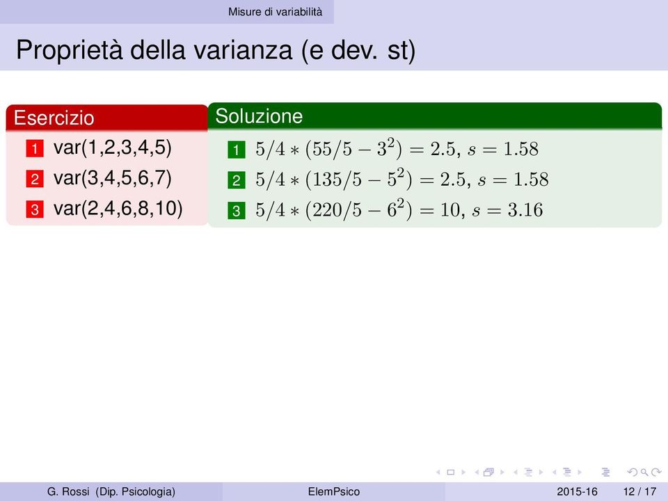 Soluzione 1 5/4 (55/5 3 2 ) = 2.5, s = 1.