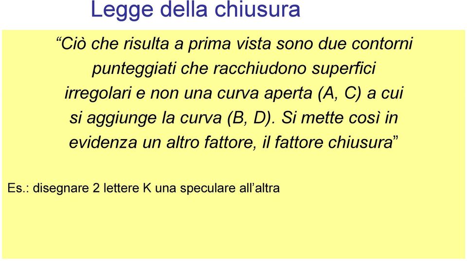 (A, C) a cui si aggiunge la curva (B, D).